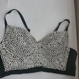 Rhinestone Bra